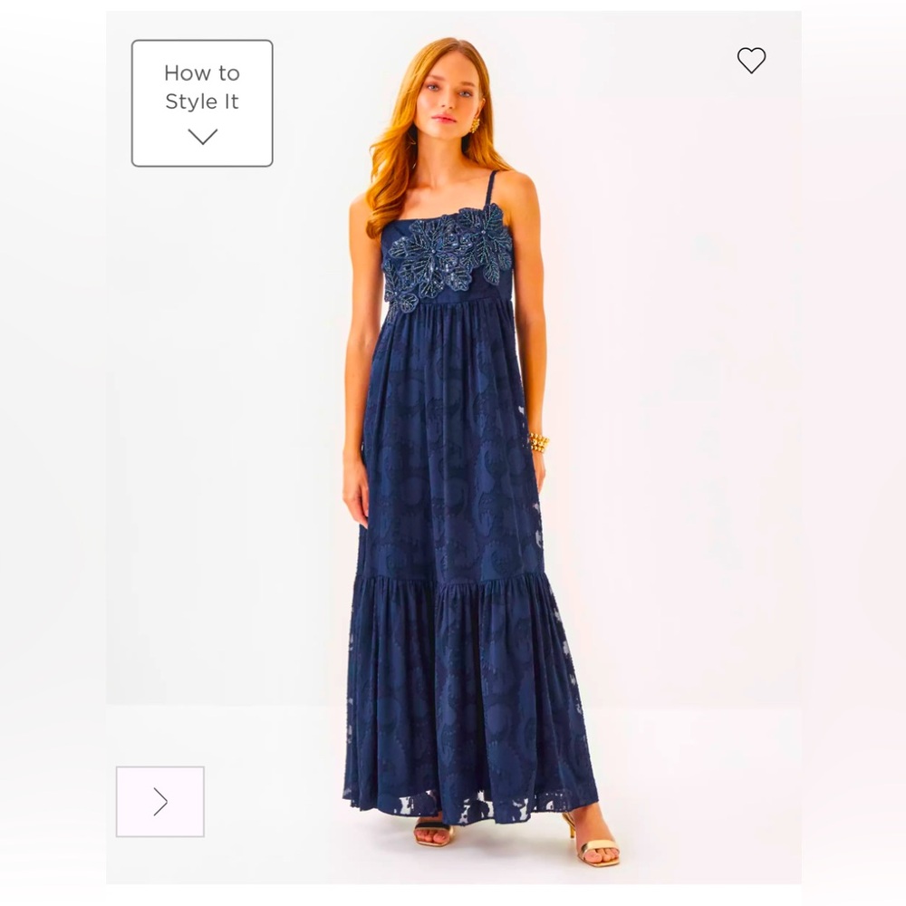 Lilly Pulitzer Mollylynn Clip Maxi Dress size 6